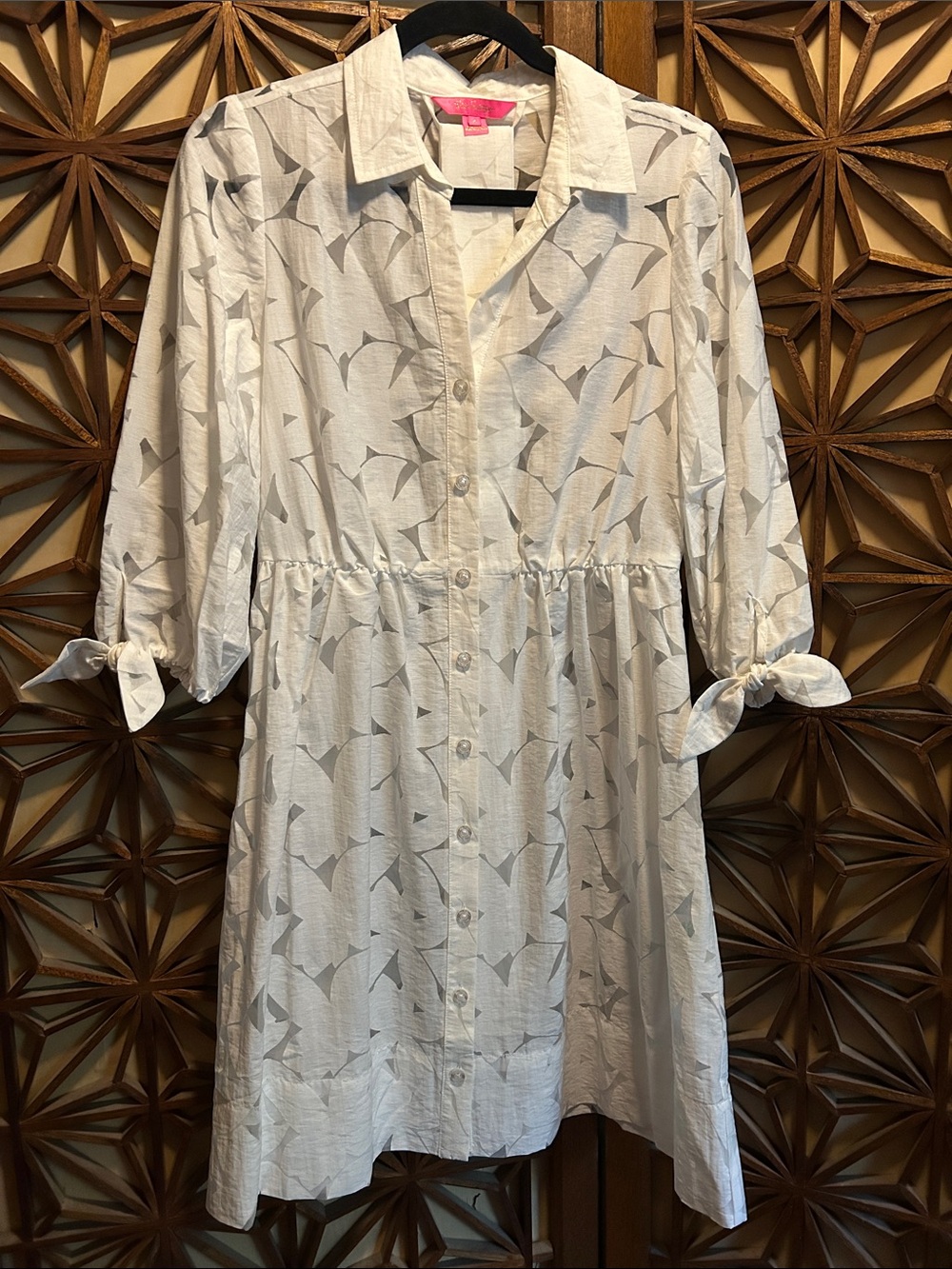 Lilly Pulitzer White Midi Shirt Dress size 4